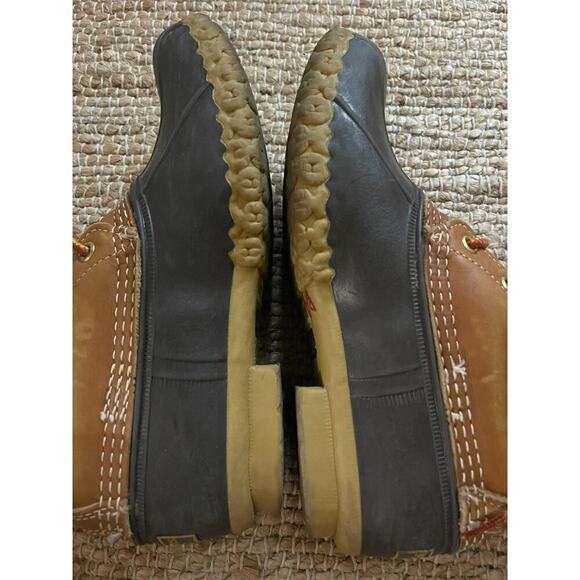 LL Bean Boots sz 6 Womens Lace Up 8'' Duck Boot Brown Tan Gorpcore - Picture 10 of 10